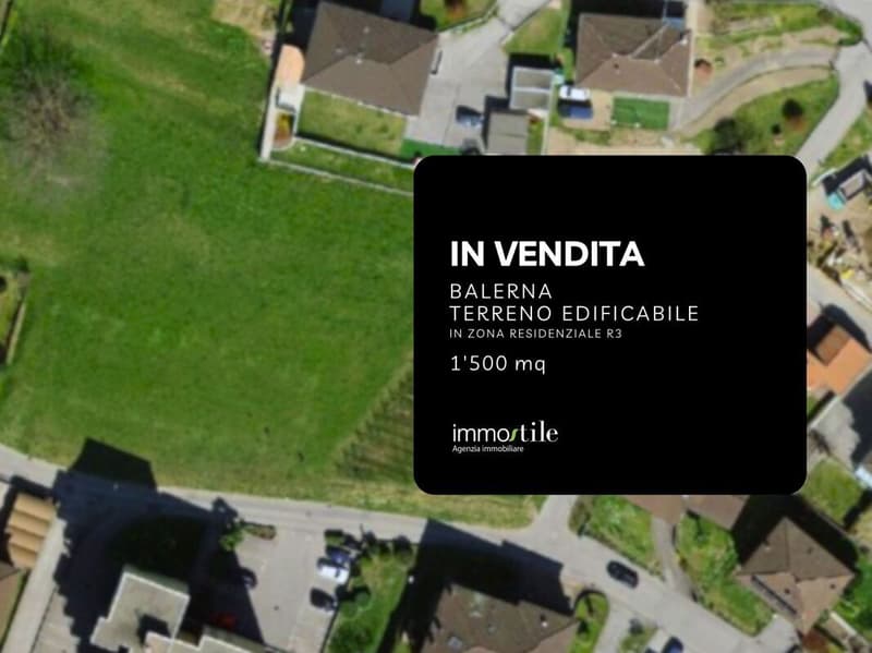 Splendide terrain constructible, divisible (min. 370 m²) à Balerna (1)
