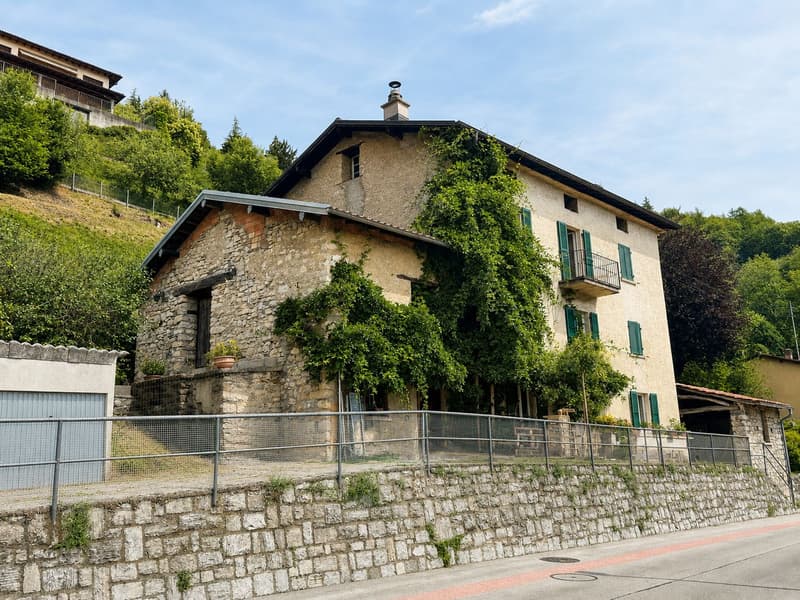 Caratteristico immobile da ristrutturare con grande terreno edificabile annesso e ulteriori 3 lotti boschivi (1)