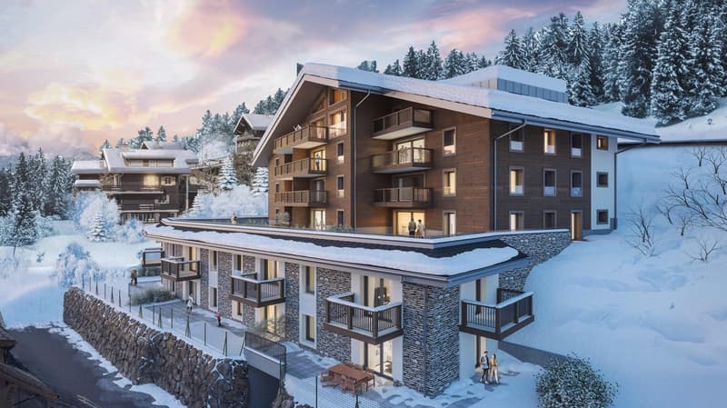 Appartements en attique de 4,5 pièces dans une nouvelle résidence à Gryon. (1)