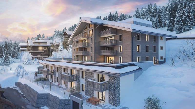 Wohnungen mit 2,5 Zimmern in einer neuen Residenz in Gryon. (2)