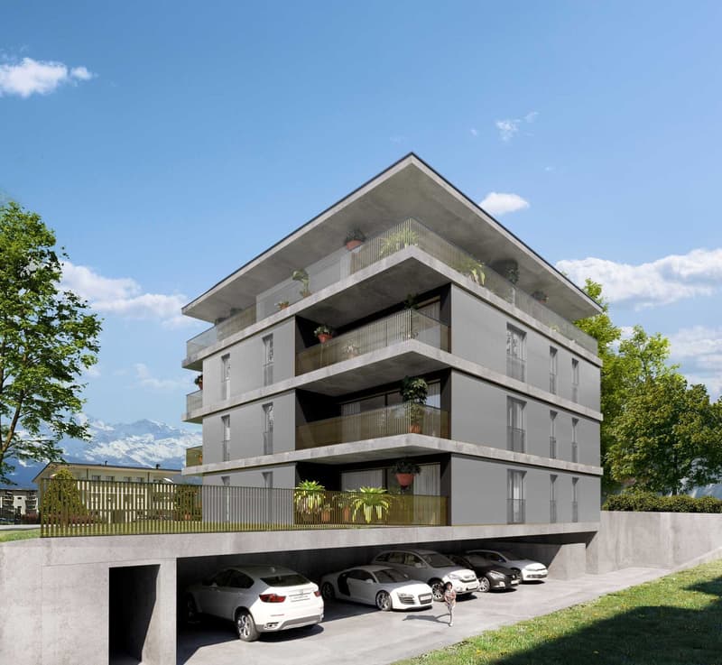 3.5-room apartments in a new residence. Finishes to the tenant's liking. (3)