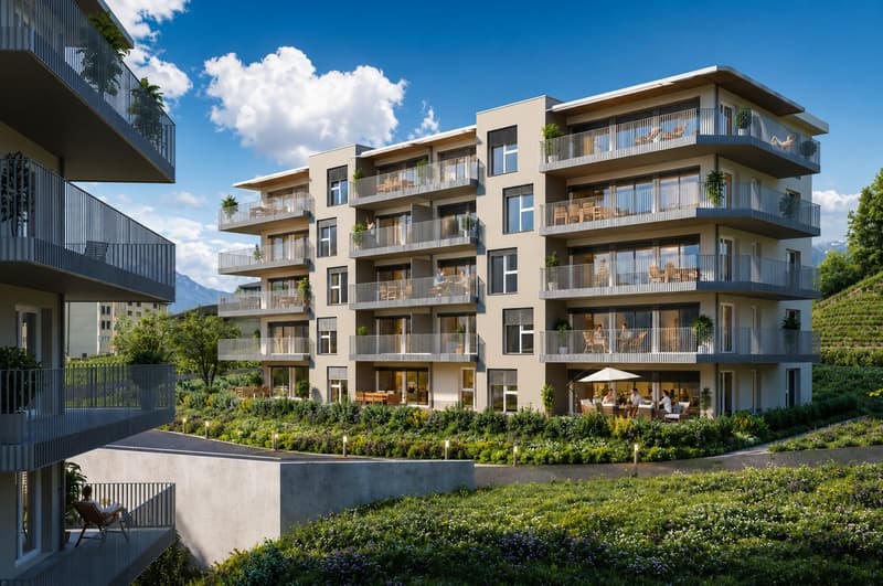 Appartamenti di 3.5 locali in una nuova residenza a Chamoson (1)