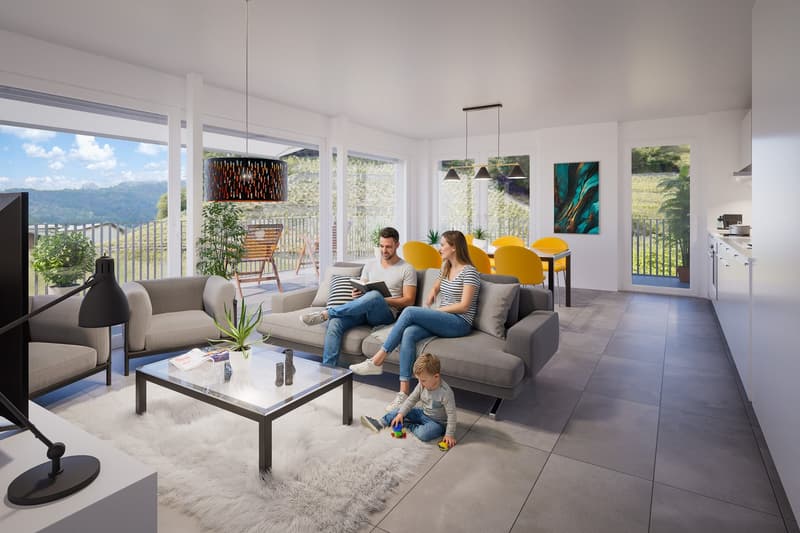Appartamenti di 3.5 locali in una nuova residenza a Chamoson (3)