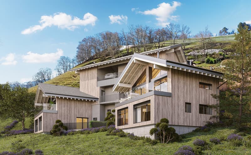 Chalets d'architecte de 4,5 pièces à Châtel-sur-Montsalvens (2)