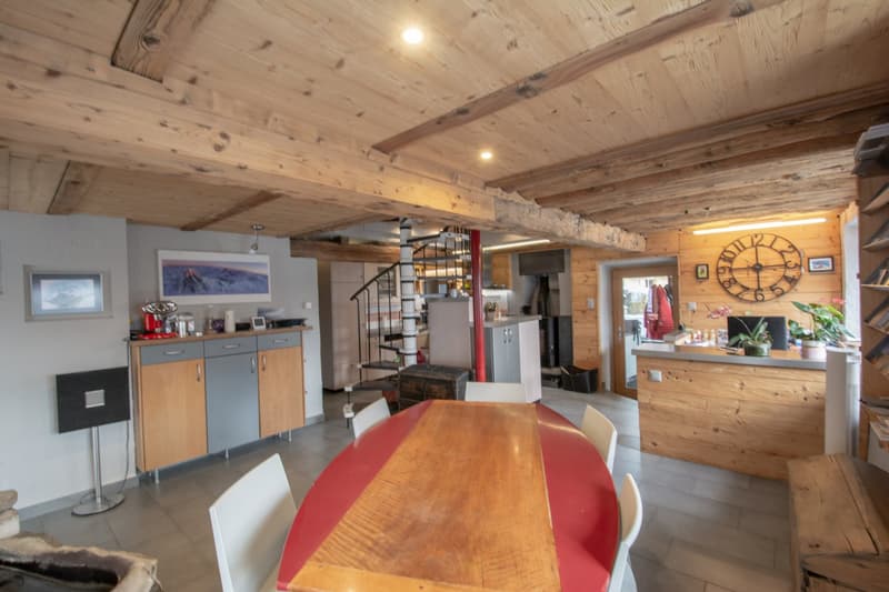 Grand chalet individuel  avec un appartement de 3.5 pièces attenant (23)
