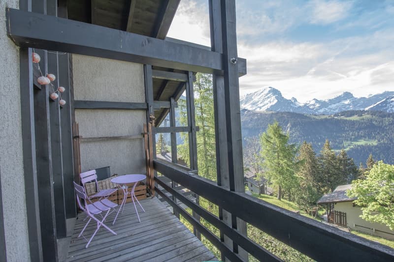 Chalet contigue de 5.5 pièces idéalement situé sur les pistes à Gryon (16)