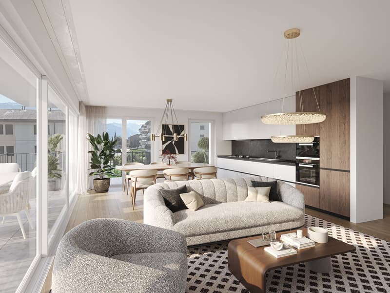 Appartements de 2.5 pièces dans une nouvelle résidence à Chamoson (12)