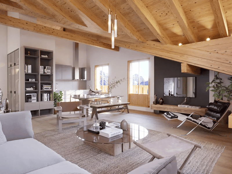 Bel appartement de 4.5 pièces sur plan / "Chalet Spitzhorn" / Gsteig (1)