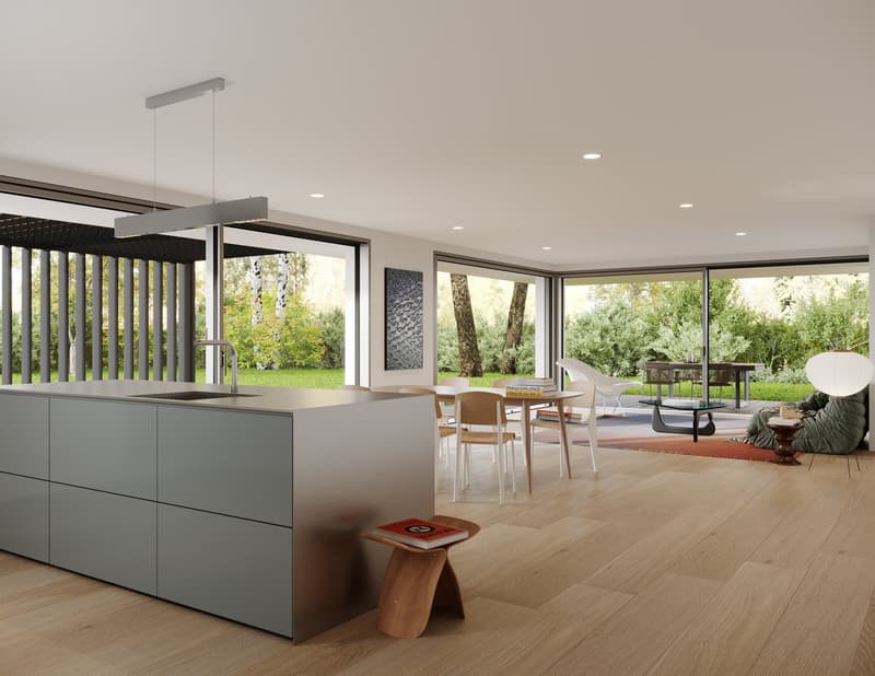 VILLA CONTEMPORANEA 5.5 LOCALI - VENDITA SU PROGETTO - PERMESSO DI COSTRUZIONE IN VIGORE (3)