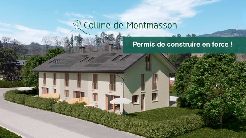 Maison mitoyenne neuve de 5.5 pièces à Marsens – Lot C - permis de construire en force! (1)