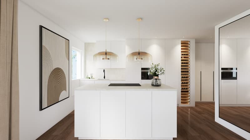 Elegant 3.5-room new apartment with balcony including 1 underground parking space for sale in Allschwil (9)