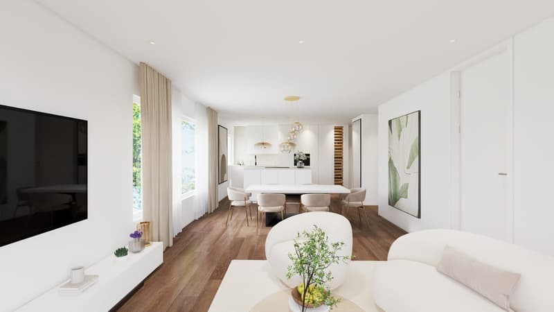 Elegant 3.5-room new apartment with balcony including 1 underground parking space for sale in Allschwil (4)