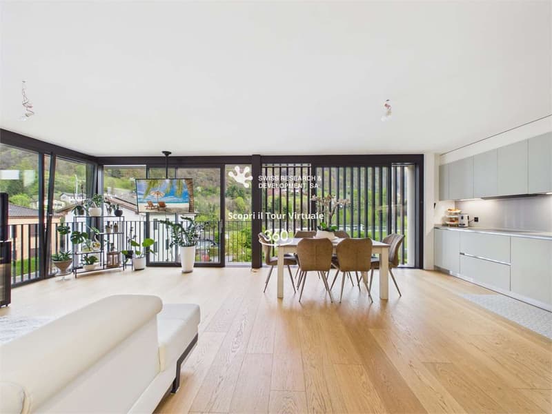 CONTEMPORANEO APPARTAMENTO DI 3,5 LOCALI CON AMPIA TERRAZZA E DOMOTICA (4)