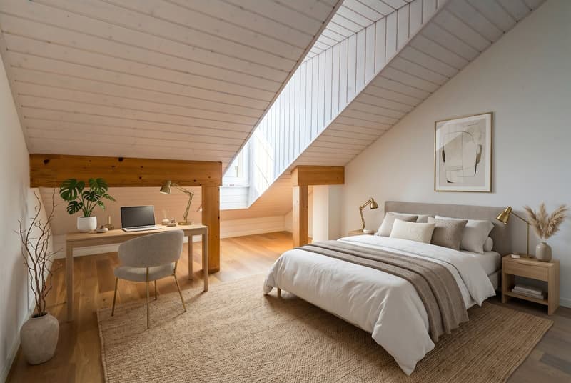 At the gates of Lavaux — 5.5 room attic facing Lake Geneva (8)
