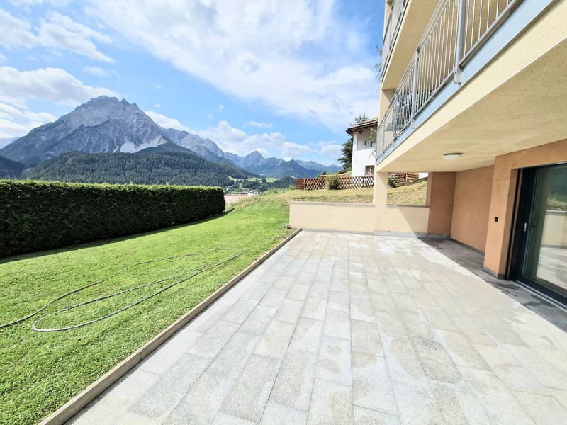 Appartamento giardino di nuova costruzione (seconda casa) con vista da sogno vicino alle funivie Motta Naluns (5)