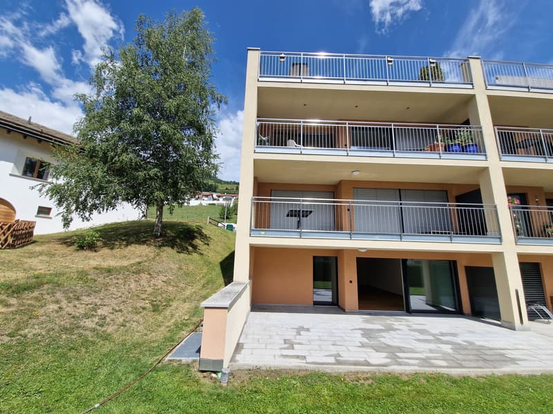 Appartamento giardino di nuova costruzione (seconda casa) con vista da sogno vicino alle funivie Motta Naluns (1)