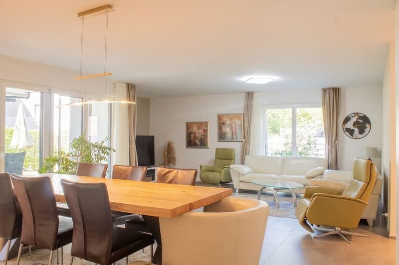 Giovane proprietà residenziale con giardino (2)