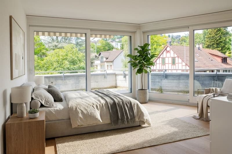 Vivre avec une vue dégagée. Spacieux, exclusif et complètement rénové (4)