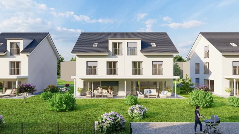 Neubau 6.5-Zi.-Doppeleinfamilienhaus mit Garten in Saland (2)