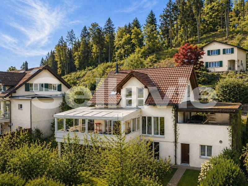 Unique home in Madetswil: Winter garden, sauna & much more! (1)