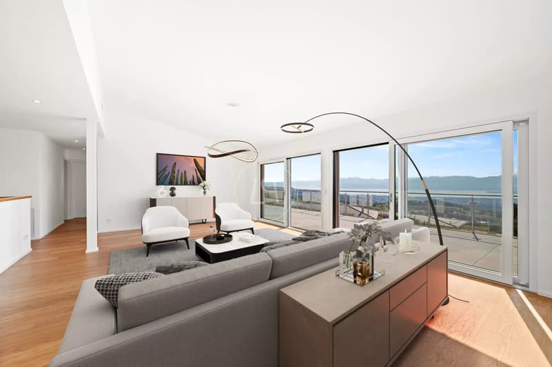 Villa contemporaine clé en main avec vue à 180 degrés - Arzier-le-Muids (8)