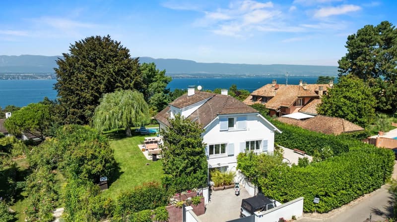 Beautiful family home, swimming pool, lake view, left bank, GE (1)