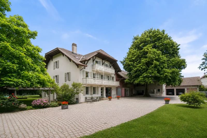 Un domaine à réinventer en une résidence privée exceptionnelle, aux portes de Genève (2)