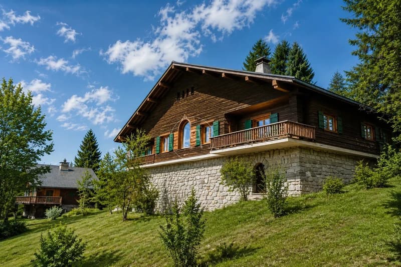 Megève ? Mont d'Arbois | Historisches Chalet zur Neuerfindung (2)