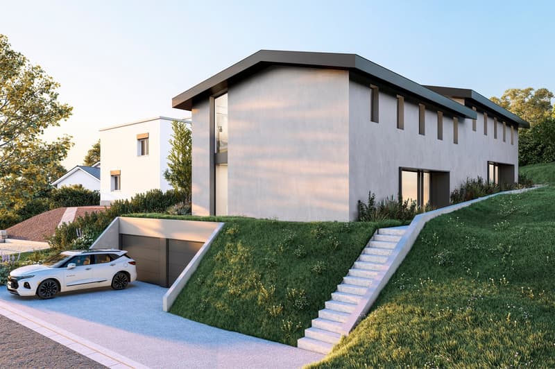 Modern semi-detached house with 4.5 rooms in Delémont – Available 2027 (2)