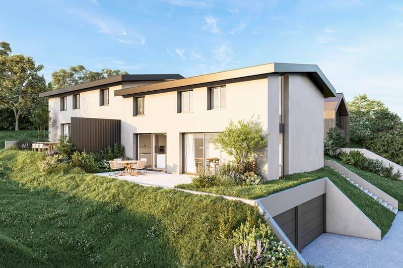 Modern semi-detached house with 4.5 rooms in Delémont – Available 2027 (1)