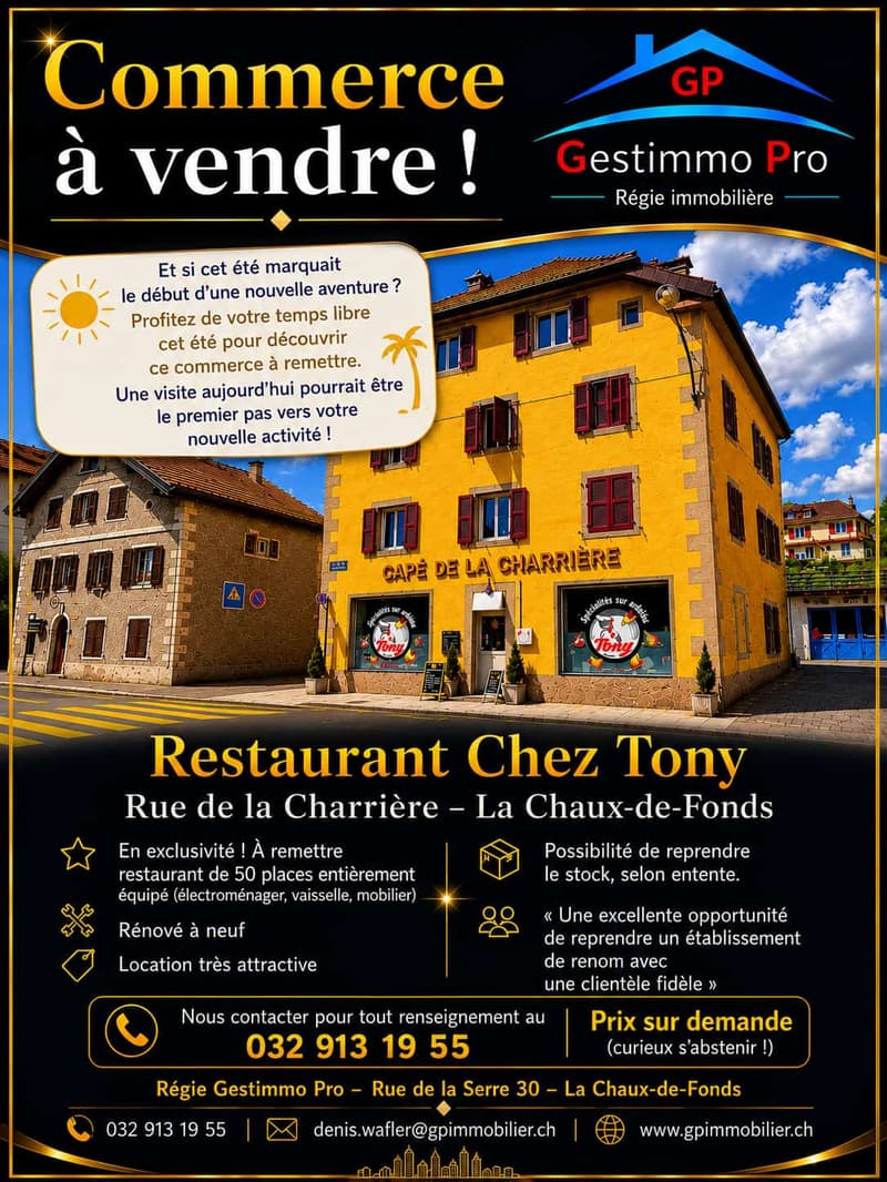 Café-Restaurant à vendre à La Chaux-de-Fonds (3)