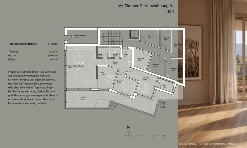 Grundriss Wohnung 0.1