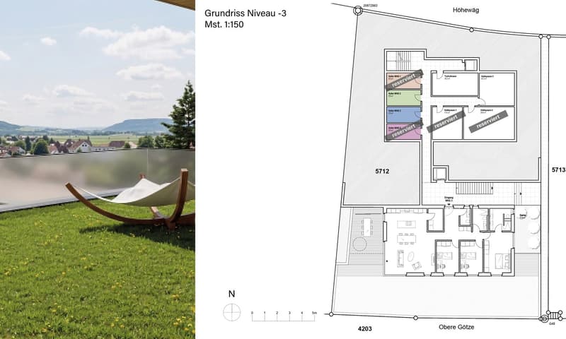Grundriss Niveau -3