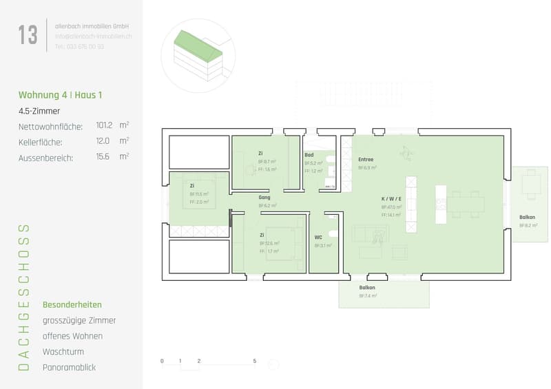 "STERNEN" Moderne 4.5-Zimmer-Dachwohnung Neubau (4)