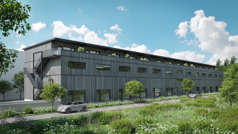 New commercial premises including intermediate floor for sale (1)