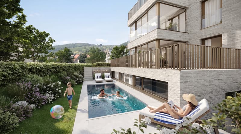 Elegante und stilvolle 4.5-Zimmer-Maisonette mit grossem privatem Garten in Biel-Benken kaufen Bezug 1.Quartal 2028 (1)