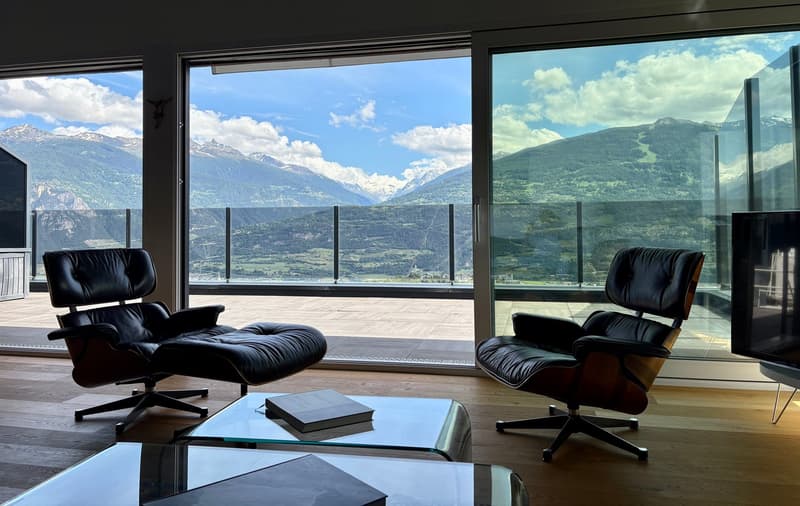 Savièse (VS) Magnifique attique de deux chambres en suite avec vue panoramique sur les montagnes (1)