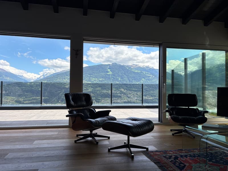 Savièse (VS) Magnifique attique de deux chambres en suite avec vue panoramique sur les montagnes (4)