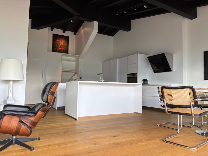 Savièse (VS) Magnifique attique de deux chambres en suite avec vue panoramique sur les montagnes (6)