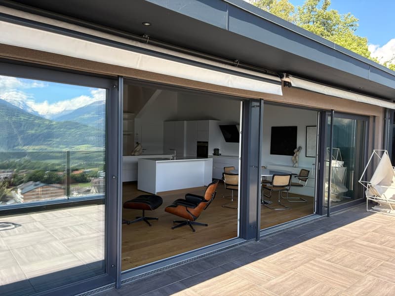 Savièse (VS) Magnifique attique de deux chambres en suite avec vue panoramique sur les montagnes (15)