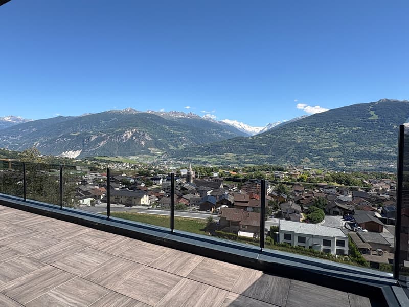 Savièse (VS) Magnifique attique de deux chambres en suite avec vue panoramique sur les montagnes (1)