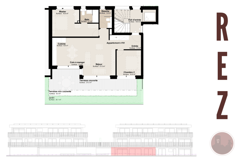 Neue 3.5-Zimmer-Wohnung mit Terrassen und Garten in Martigny (2)