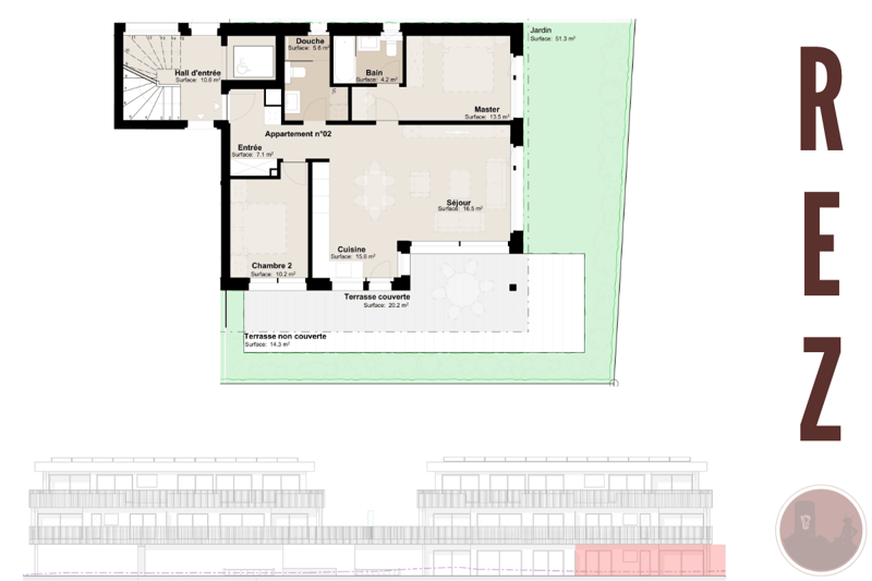 Neue 3.5-Zimmer-Wohnung mit Terrassen und Garten in Martigny (4)
