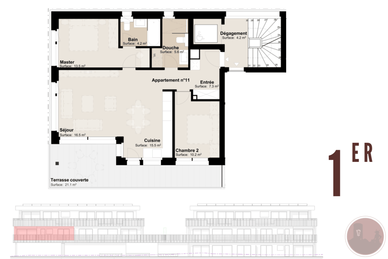 Neue 3.5-Zimmer-Wohnung mit Terrasse in Martigny (3)