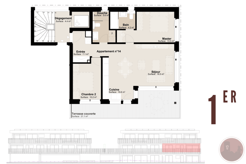 Neue 3.5-Zimmer-Wohnung mit Terrasse in Martigny (8)