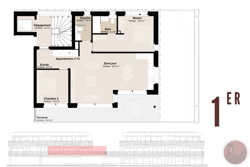 Appartement neuf de 3.5 pièces avec terrasse à Martigny (4)