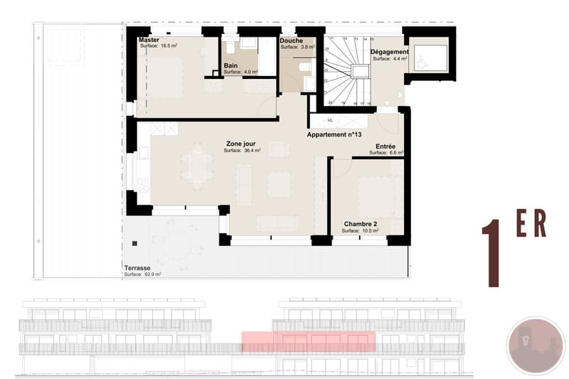 Appartement neuf de 3.5 pièces avec terrasse à Martigny (7)