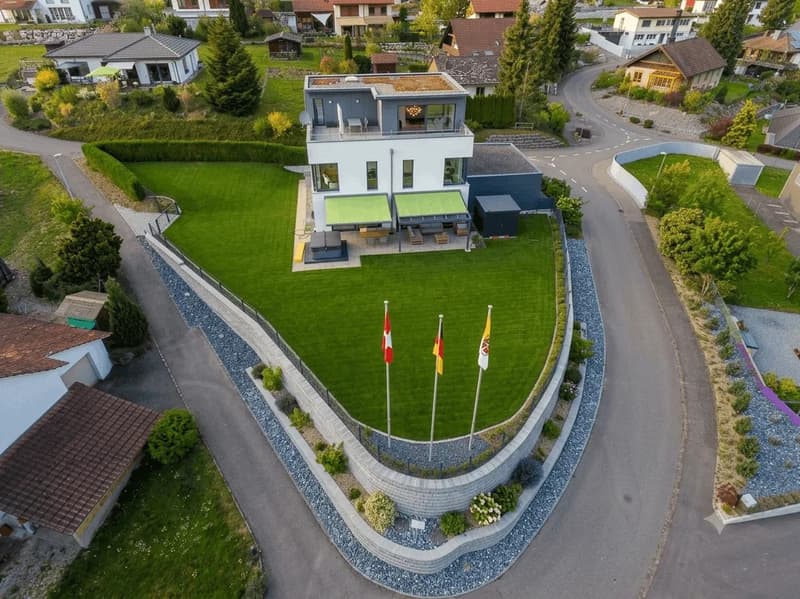 Moderne Villa: Nur 25 Min. nach Baden & 45 Min. nach Zürich/Basel (1)