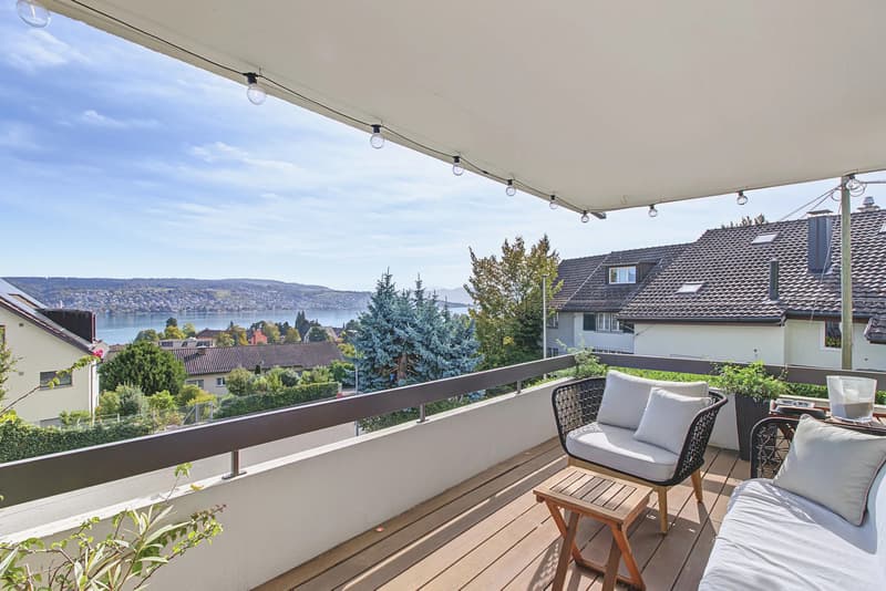 Traumhafte 3½ Zimmer Wohnung mit Seesicht und Bergblick – Stadtnahe, renoviert! (1)
