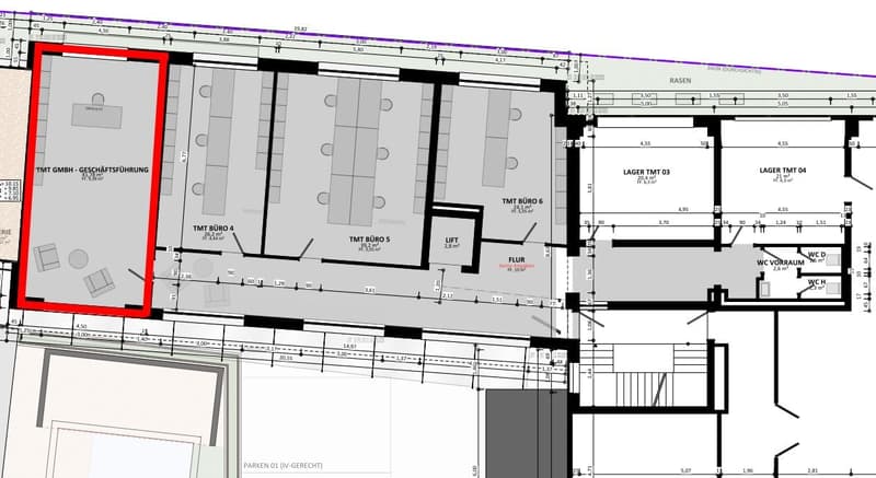#4 Top modern office with air conditioning, ventilation, energy efficiency, LAN, WLAN, video surveillance, parking spaces, central (17)